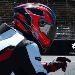  Bell BELL RACE STAR FLEX TRITON Speed buksisak karbon/piros/fehr