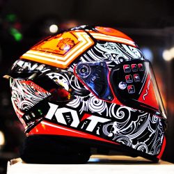  Suomy KYT SUOMY KYT NF-R Steel Flower speed buksisak fekete/fehr/piros 2024