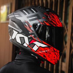  Suomy KYT SUOMY KYT NF-R Flaming speed buksisak matt szrke/piros 2024